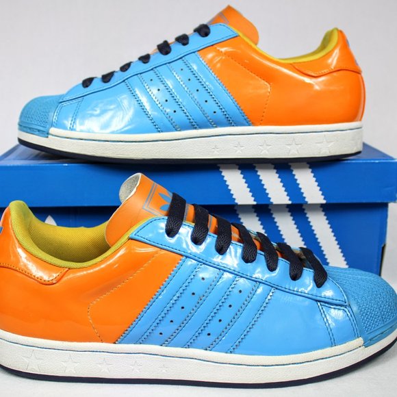 adidas Shoes Adidas Superstar Blueorange 6 Years Of Soles Stripes Poshmark